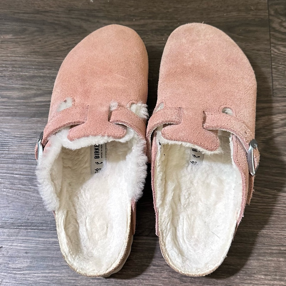 Birkenstock Cozy Pink Slip-On Clogs - Picture 6 of 6